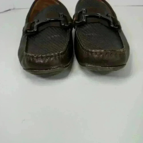 Alfani Len Driver with Bit Loafer Brown Leather Men Size 7M - Picture 3 of 7
